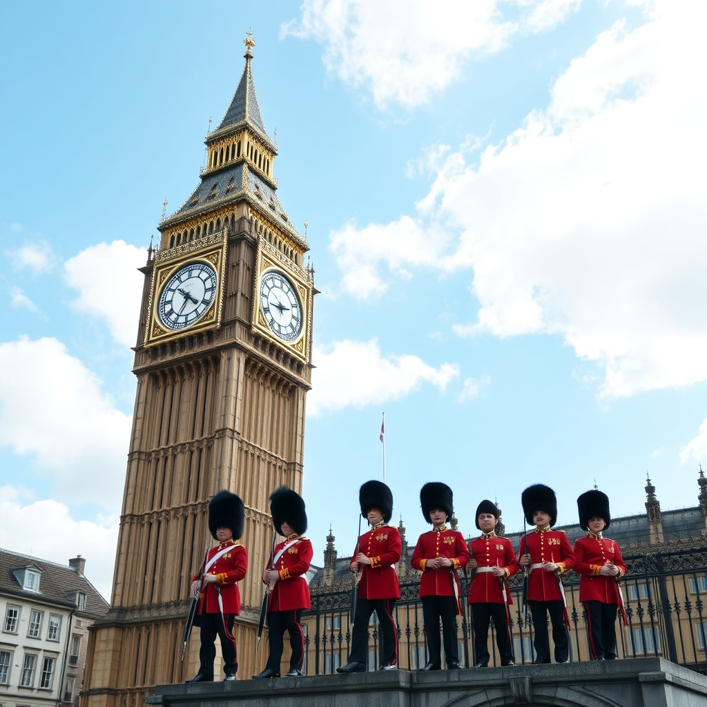 51f54c10 d0c6 4988 afc0 b568df53cb92 neuroflash A picture of the English Big Ben with members of t 1757208779